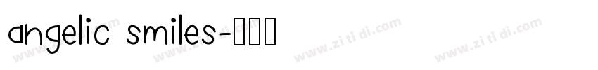 angelic smiles字体转换